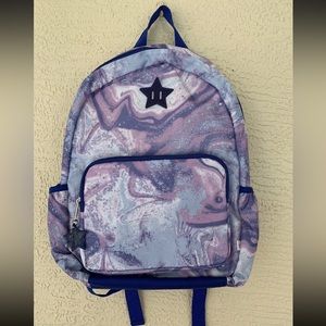 Galaxy Print Backpack - More Than Magic Purple Blue NWT